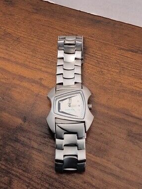FastTrack Uniquely Shaped Stainless Steel Men's Watch - New Battery